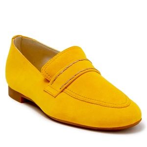 Paul Green Yellow Suede Simple Flat